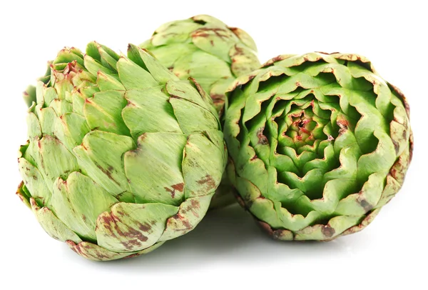 Artichokes isolated on white — Stock Photo, Image