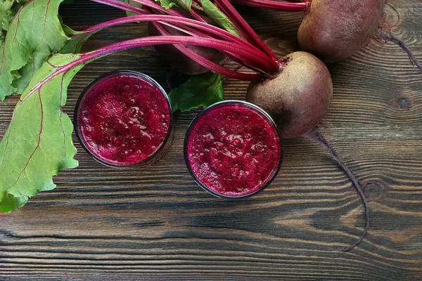 Beet juice with vegetables — Stock Photo, Image