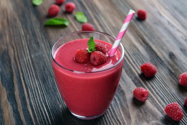 Ahududu milkshake bardak