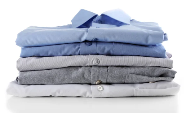 Business shirts, geïsoleerd op wit — Stockfoto