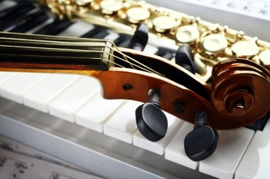 Müzik aletleri yakın çekim