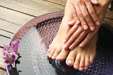 Spa pedikür yordamı