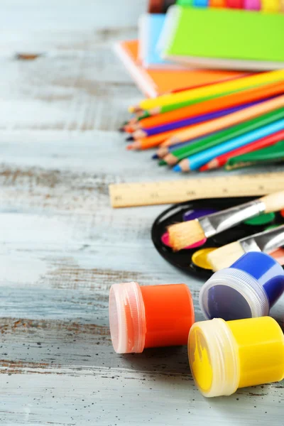 Colorful school stationery — Stock Photo, Image