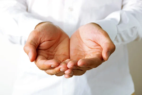 Male hands close up — Stock Photo, Image