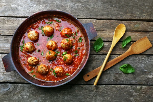 Meat balls with tomato sauce — Stock Photo, Image