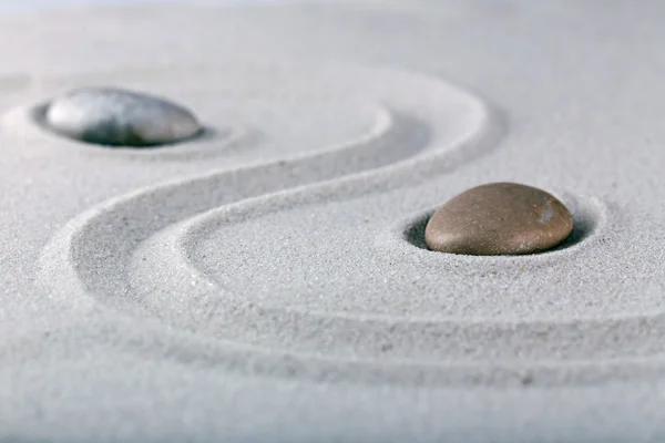 Zen Garten mit Steinen — Stockfoto