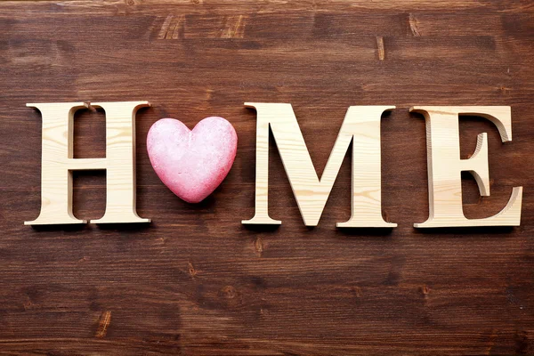 Letras decorativas que forman HOME — Foto de Stock