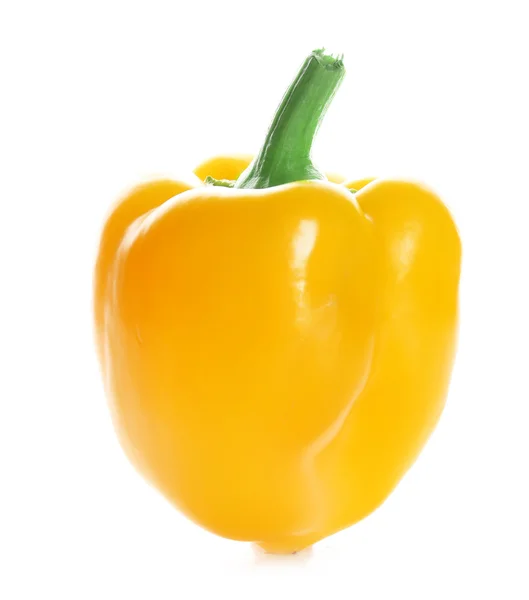 Pepe giallo isolato su bianco — Foto Stock