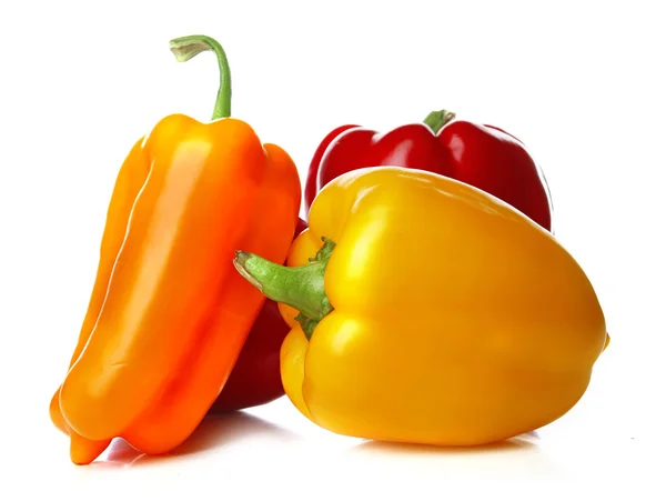Grupp av färgglada paprika — Stockfoto
