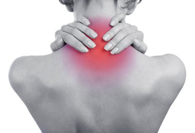 ağrısı olan genç kızın yakın çekim