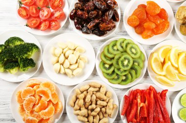 Farklı ürünler üzerinde daireler