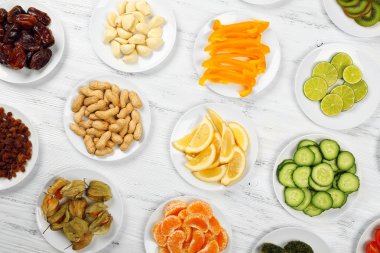 Farklı ürünler üzerinde daireler