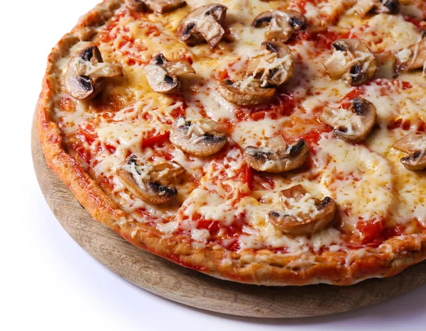 Pizza saporita con verdure da vicino — Foto Stock