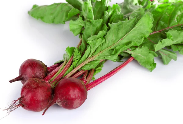 Young beets isolated on white — Stock Photo, Image