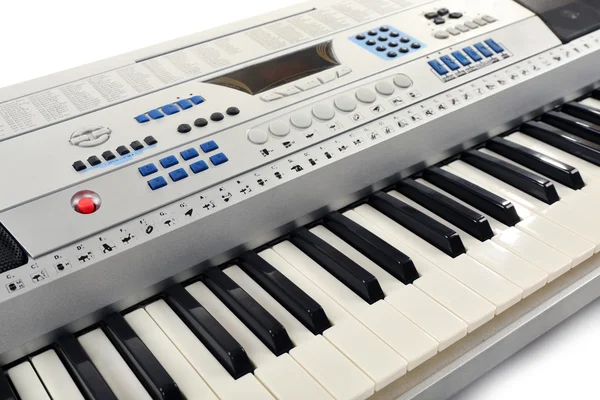 Synthesizer hautnah im Hintergrund — Stockfoto