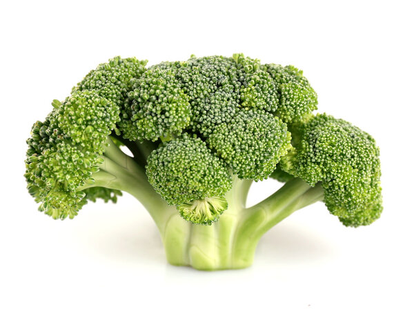Fresh broccoli isolated on white