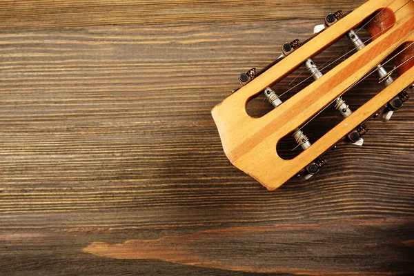 Neck of acoustic guitar — Stock Photo, Image