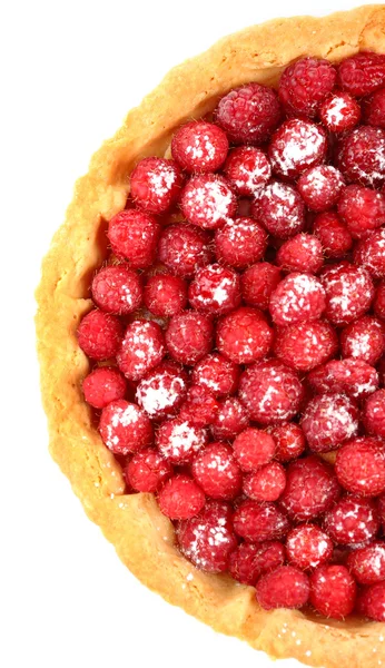 Tart with fresh raspberries — Stock Photo, Image