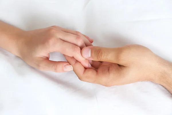 Male and female hands — Stock Photo, Image