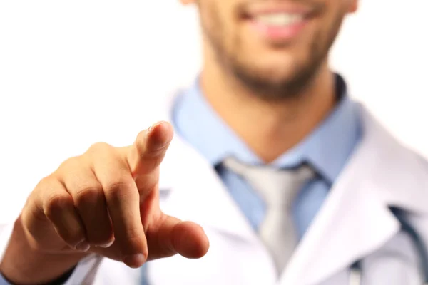Doctor pointing his finger — Stock Photo, Image