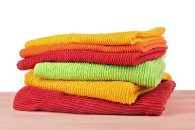 Açık renkli renkli havlu