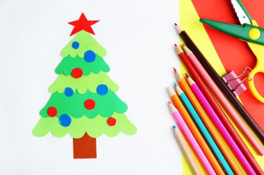 Yaratıcı kağıt Noel ağacı