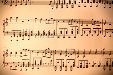 müzik Not arka planı