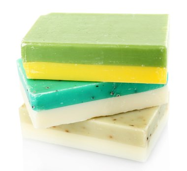 Doğal sabun beyaz izole