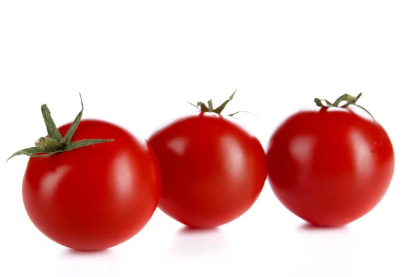 Cherry tomatoes isolated on white — Stock Photo, Image