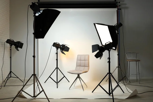 Fotostudio met modern interieur — Stockfoto