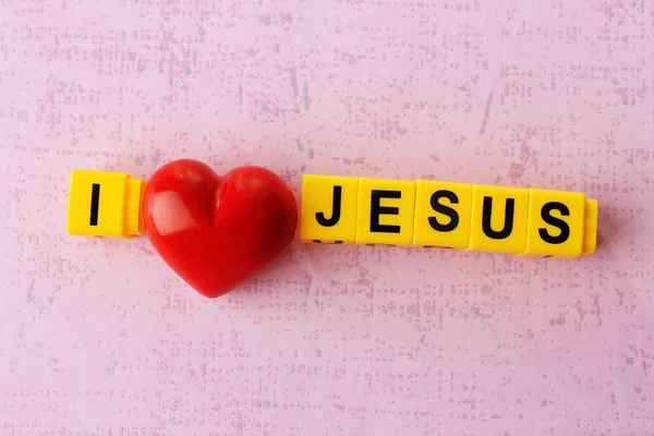 İsa'nın işareti seviyorum — Stok fotoğraf