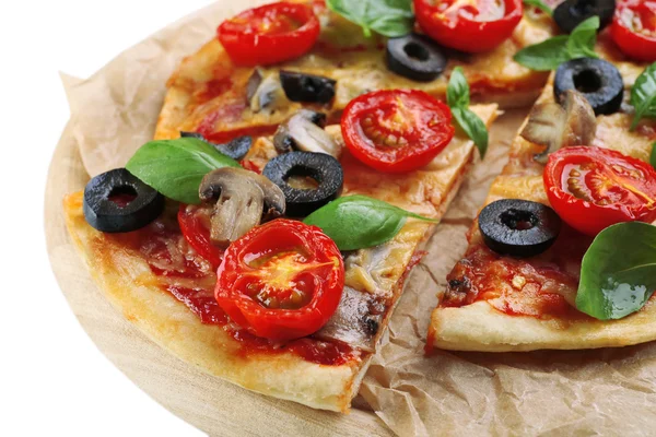 Pizza saporita con verdure — Foto Stock