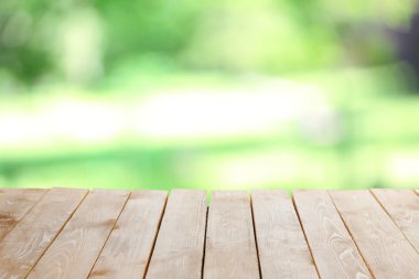 Soyut ahşap masa arka plan bulanıklık