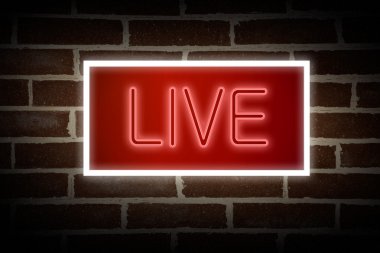 Life word on brick wall