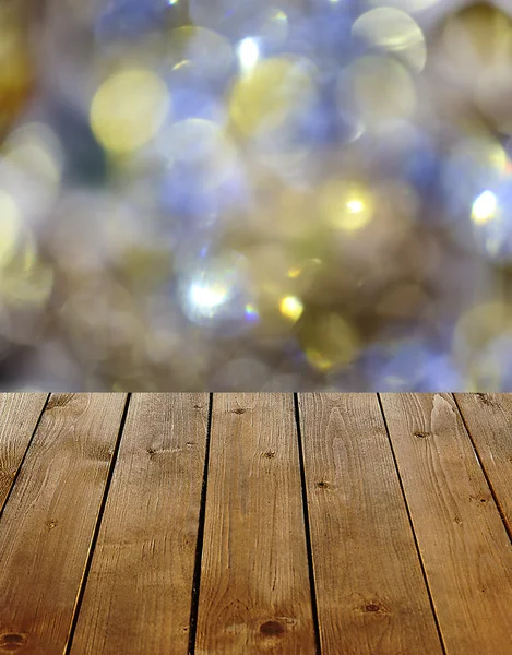 抽象的な木製テーブルの背景をぼかし — ストック写真