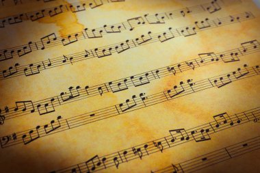müzik Not arka planı