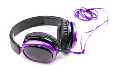 Kulaklıklar beyaza izole edildi