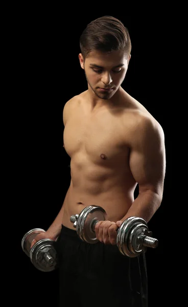 Muscle young man — Stock Photo, Image