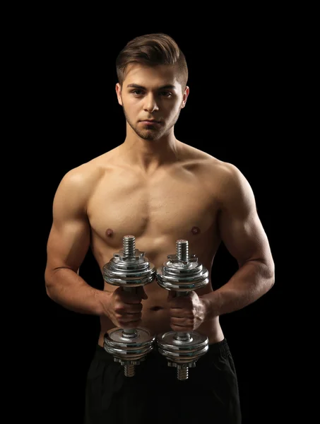 Muscle young man — Stock Photo, Image