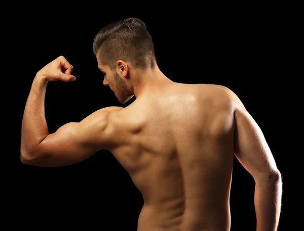 Muscle young man — Stock Photo, Image