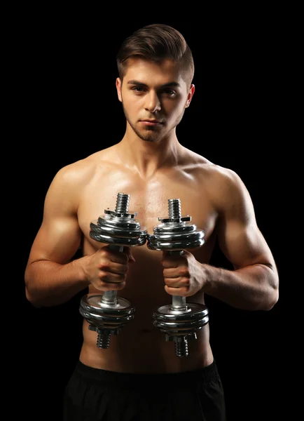 Muscle young man — Stock Photo, Image