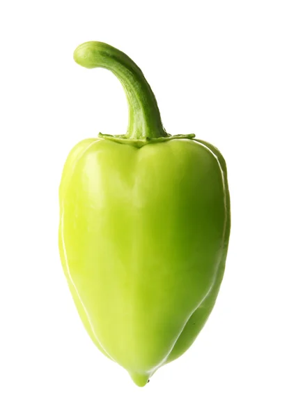 Green salad pepper isolated on white — Stock Photo, Image