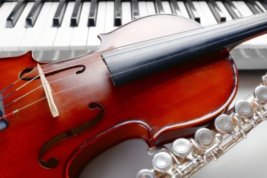 Müzik aletleri yakın çekim