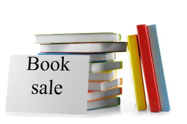 Satılık Beyaz izole kitap