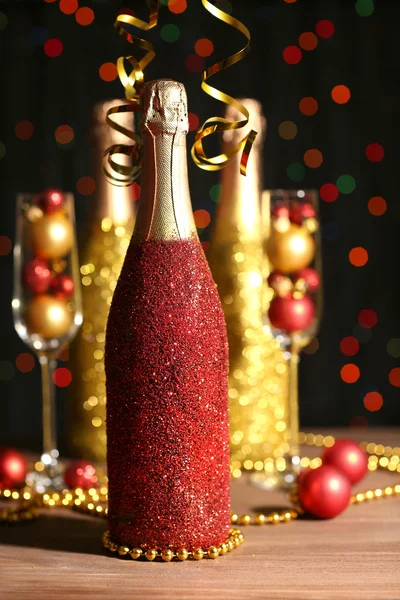 Garrafas decorativas de champanhe — Fotografia de Stock