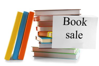Satılık Beyaz izole kitap