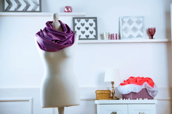 Mannequin with cloth in room — Stock Photo, Image