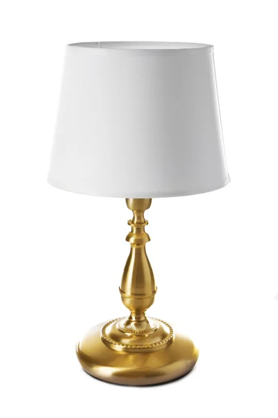 Lampe de table isolée sur blanc — Photo