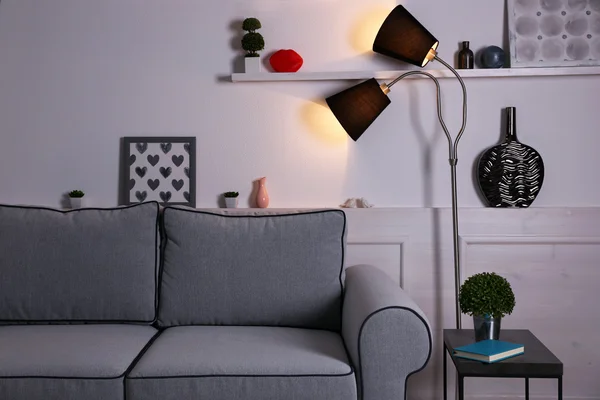 아름 다운 현대 거실 — 스톡 사진