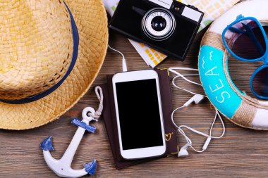 seyahat için rezervasyon bilet yakın çekim hazırlanıyor